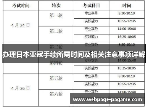 办理日本亚冠手续所需时间及相关注意事项详解